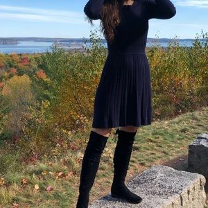 Gal Meets Glam Tiffany Navy Knit Dress Size 4